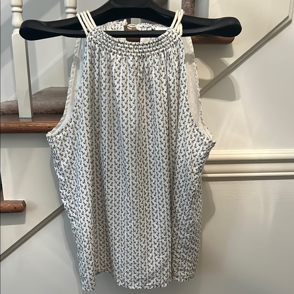 J.Crew Anchor Patterned Tank Top